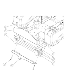 Rear Bumper Diagram and Parts List for M72-KW 53AI8CTZ750-37HP-OHV Cub Cadet Lawn Tractor